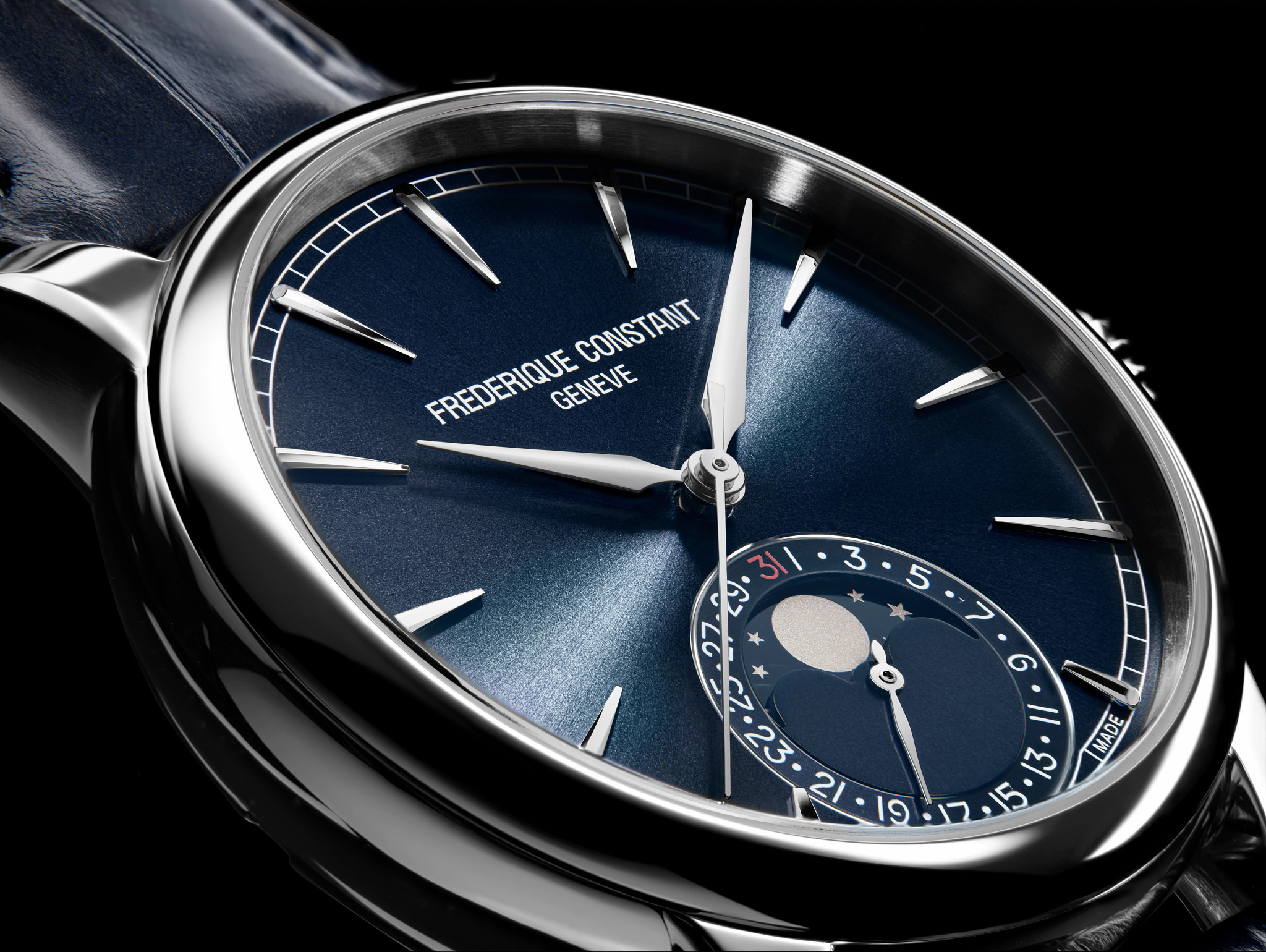 FREDERIQUE CONSTANT GENEVE ムーンフェイス A1260 Manufacture Classic Moonphase Date Watch FC-716N3H6 | Frederique